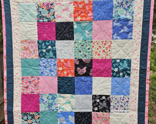 Handmade Quilt, Ruby Star Society Quilt