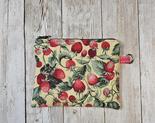 Small Fabric Zipper Pouch, Purse organizer