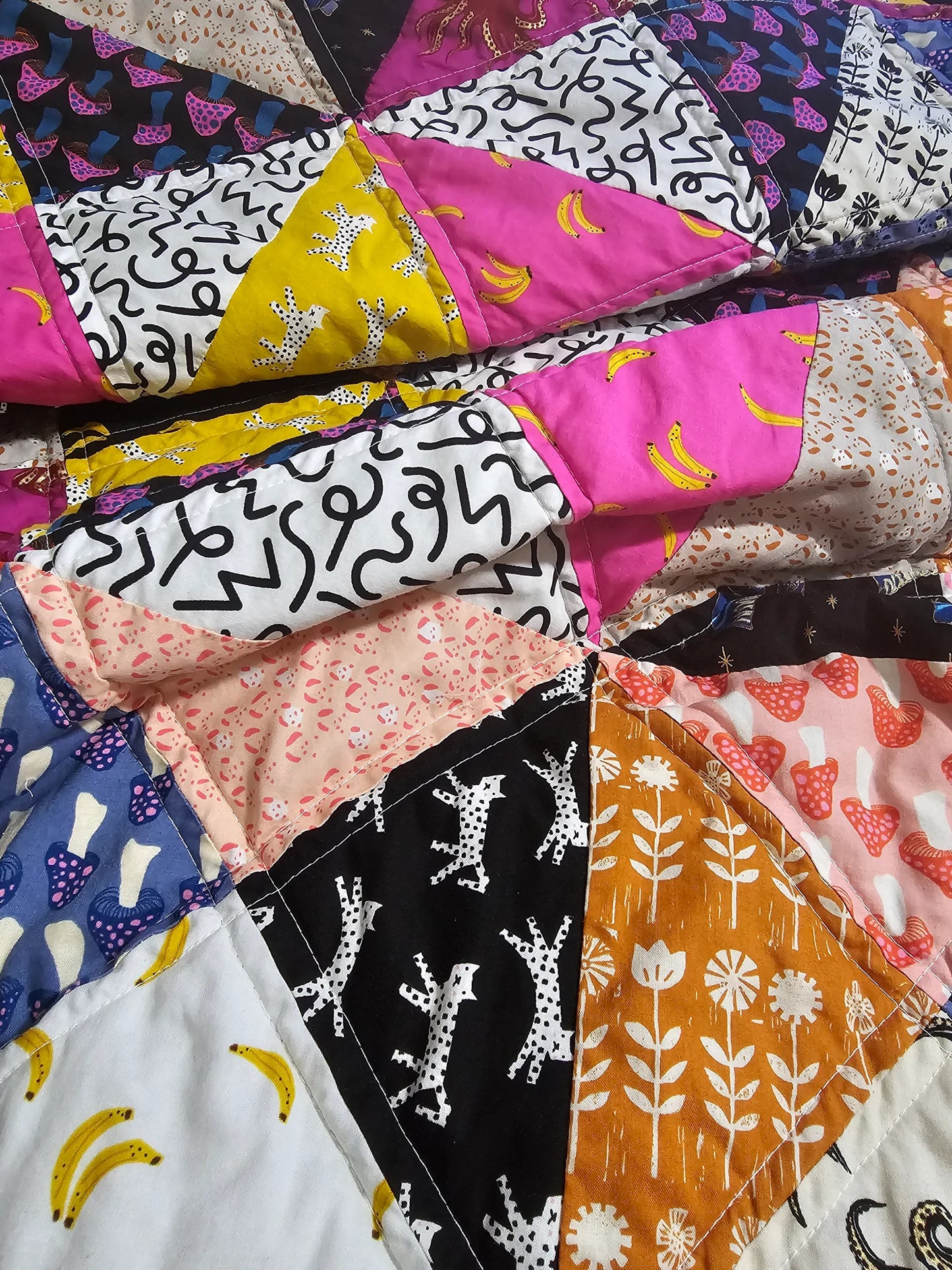 Handmade Quilt, Ruby Star Society Quilt, Darlings 2, Throw Quilt, Lap Quilt, Patchwork Quilt, Dorm Room Quilt, Handmade Gift for Girls