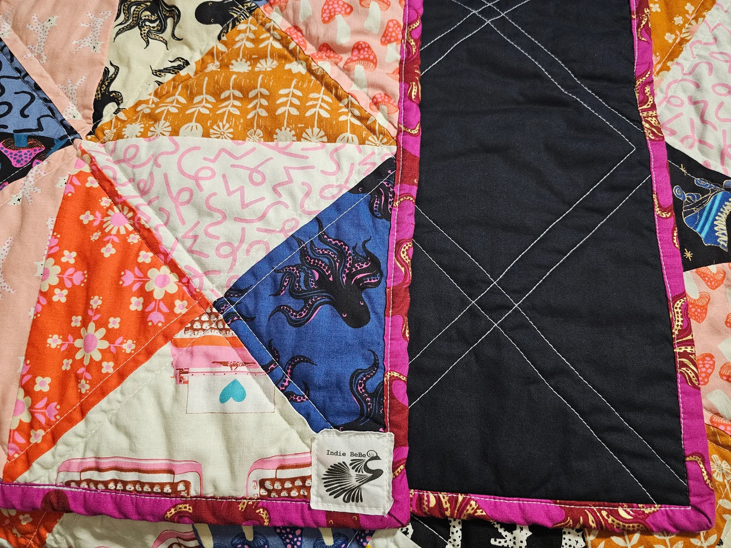 Handmade Quilt, Ruby Star Society Quilt, Darlings 2, Throw Quilt, Lap Quilt, Patchwork Quilt, Dorm Room Quilt, Handmade Gift for Girls