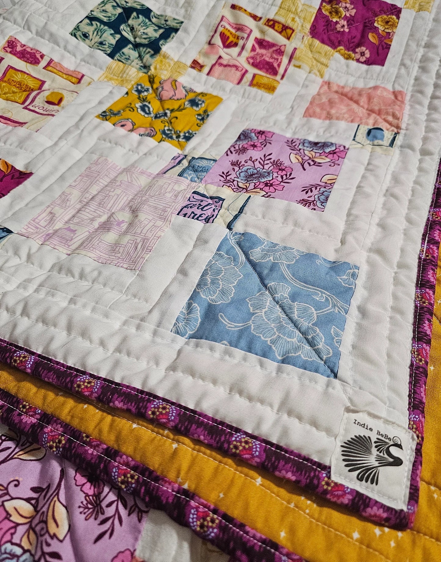 Handmade Quilt, Ruby Star Society Quilt, Reading Nook, Throw Quilt, Lap Quilt, Patchwork Quilt, Dorm Room Quilt, Handmade Gift for Girls