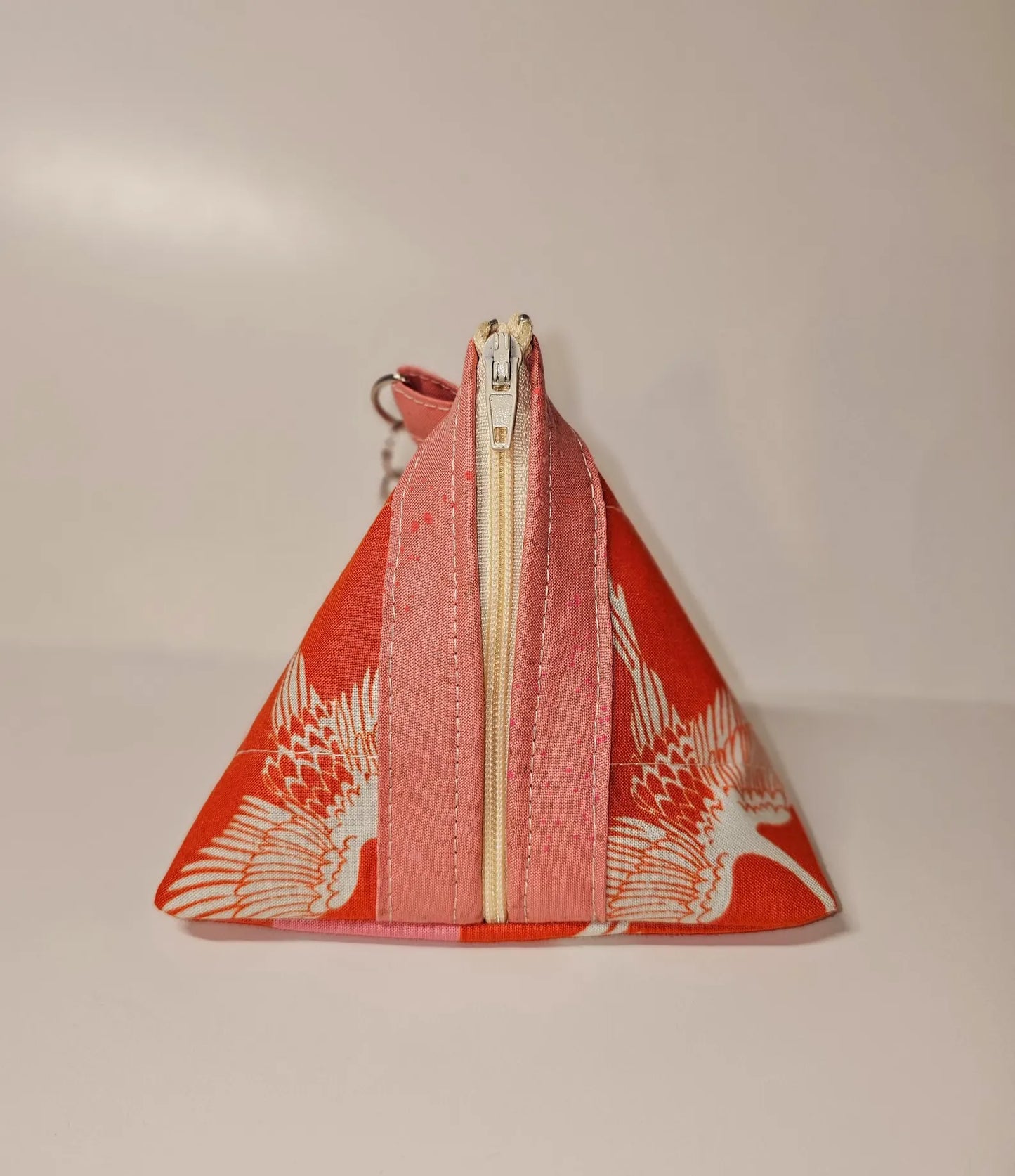 Pyramid Zippered Pouch, Coin Purse, Gifts for Her, Ruby Star Society, Quilted Pouch, Christmas Gift, Stocking Stuffers, Floral