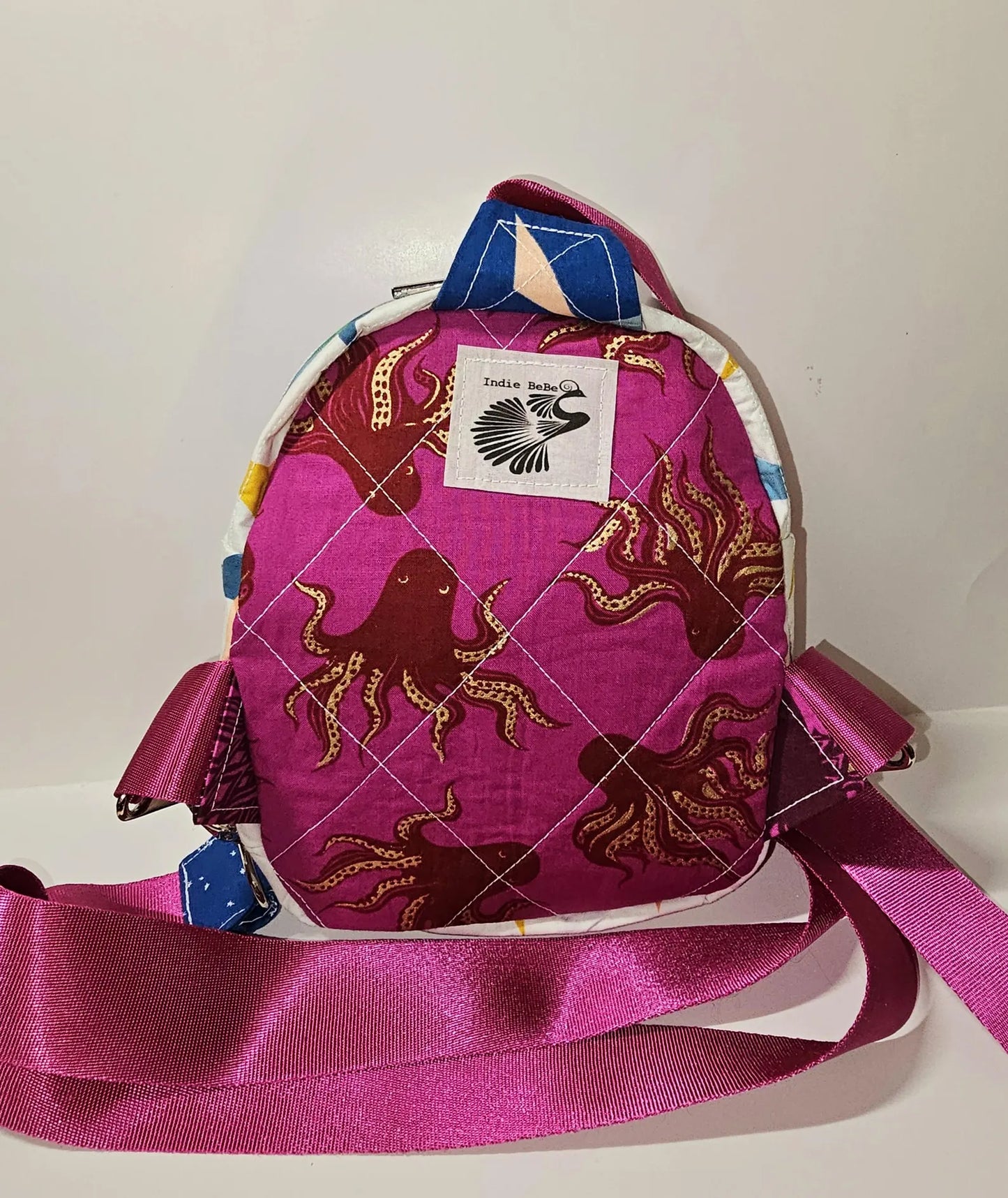 Mini Sling Backpack, Crossbody Backpack, Patchwork Purse, Ruby Star Society, Gift for Girls, Christmas Gift, Strawberry & Friends, Mav Sling