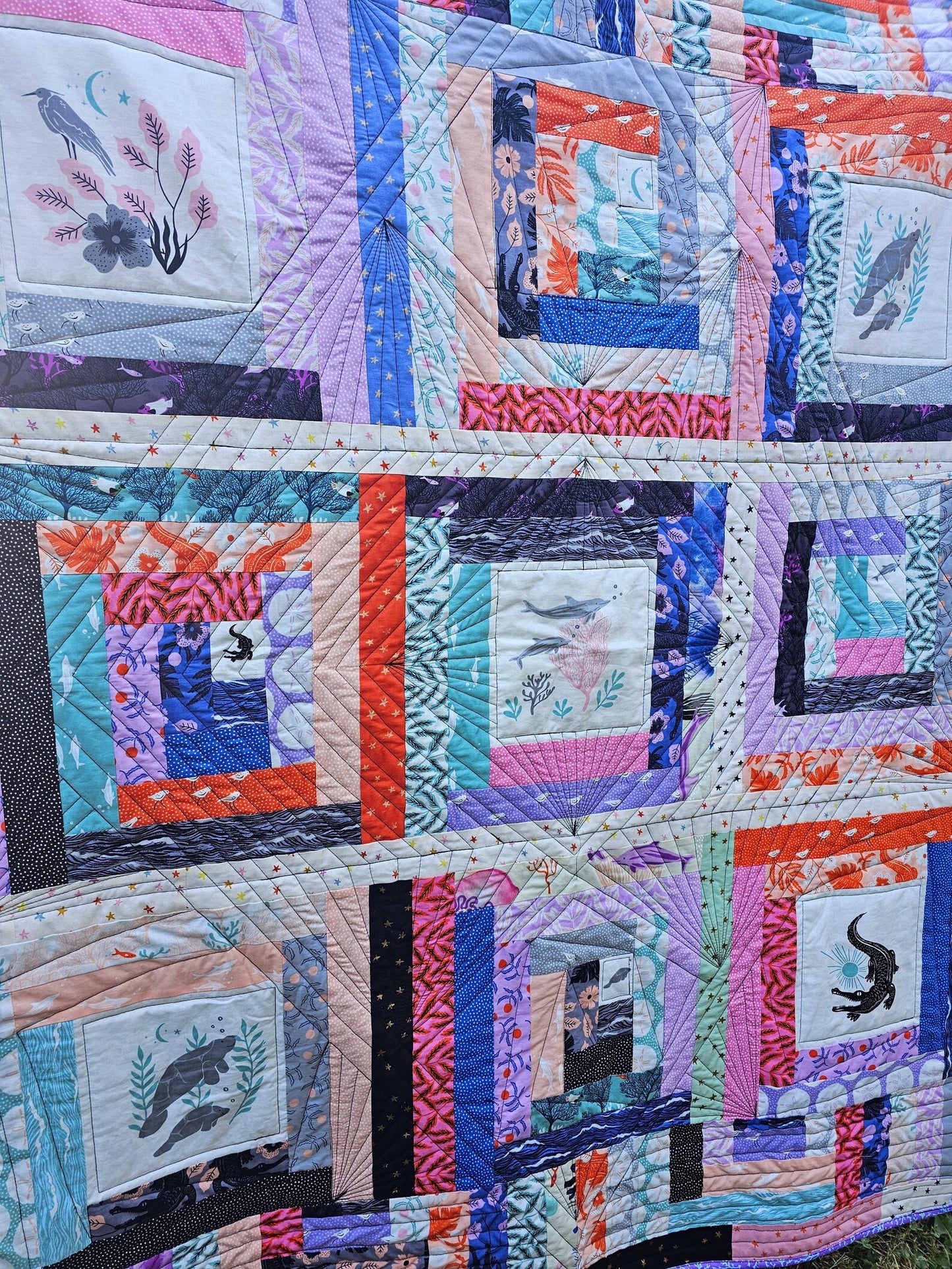 Handmade Quilt, Ruby Star Society Quilt, Throw Quilt, Lap Quilt, Patchwork Quilt, Dorm Room Quilt, Handmade Gift for Girls, Christmas Gift