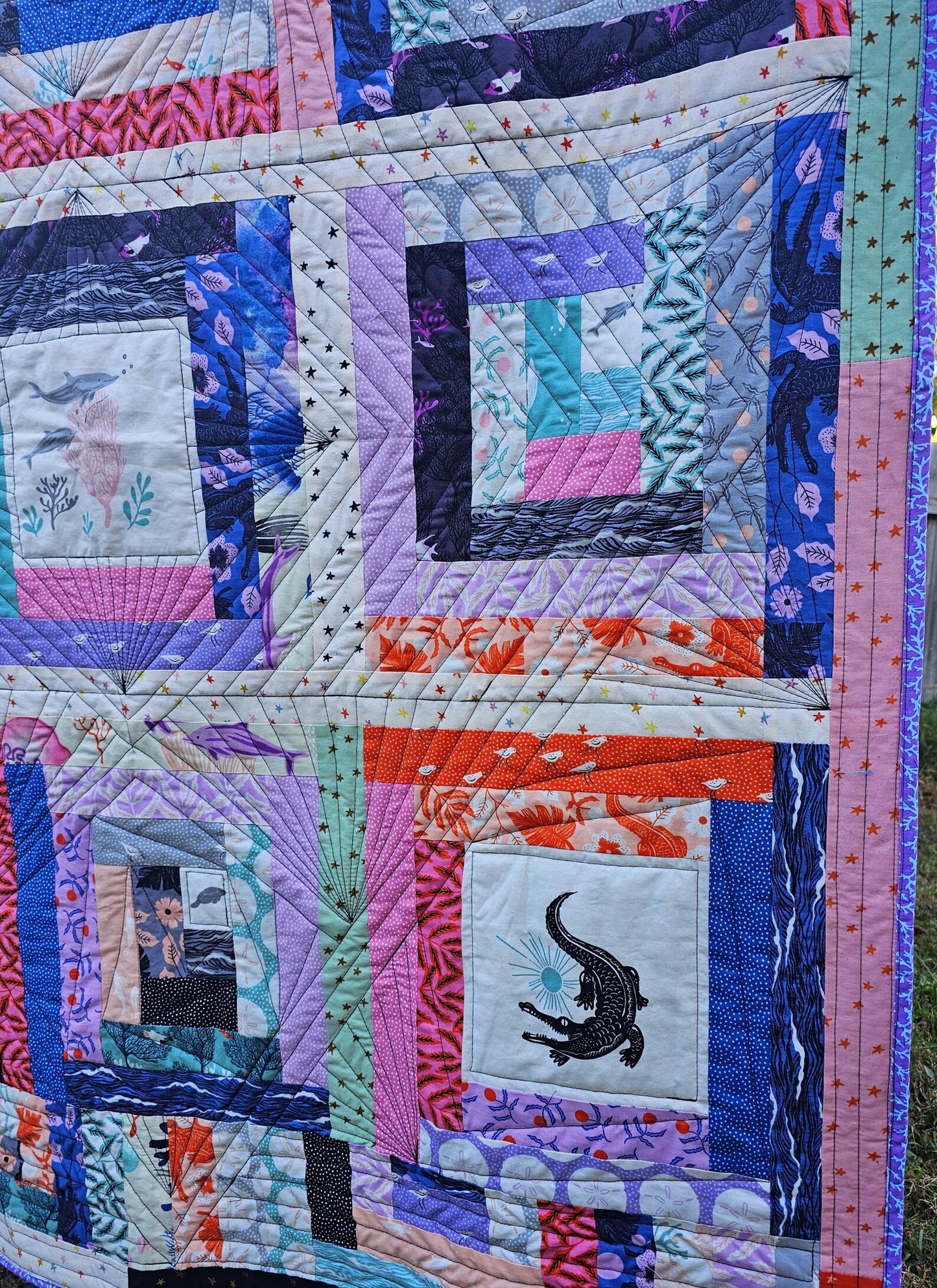 Handmade Quilt, Ruby Star Society Quilt, Throw Quilt, Lap Quilt, Patchwork Quilt, Dorm Room Quilt, Handmade Gift for Girls, Christmas Gift
