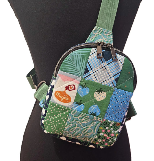 Mini Sling Backpack, Crossbody Backpack, Patchwork Purse, Ruby Star Society, Gift for Girls, Christmas Gift, Strawberry & Friends, Mav Sling