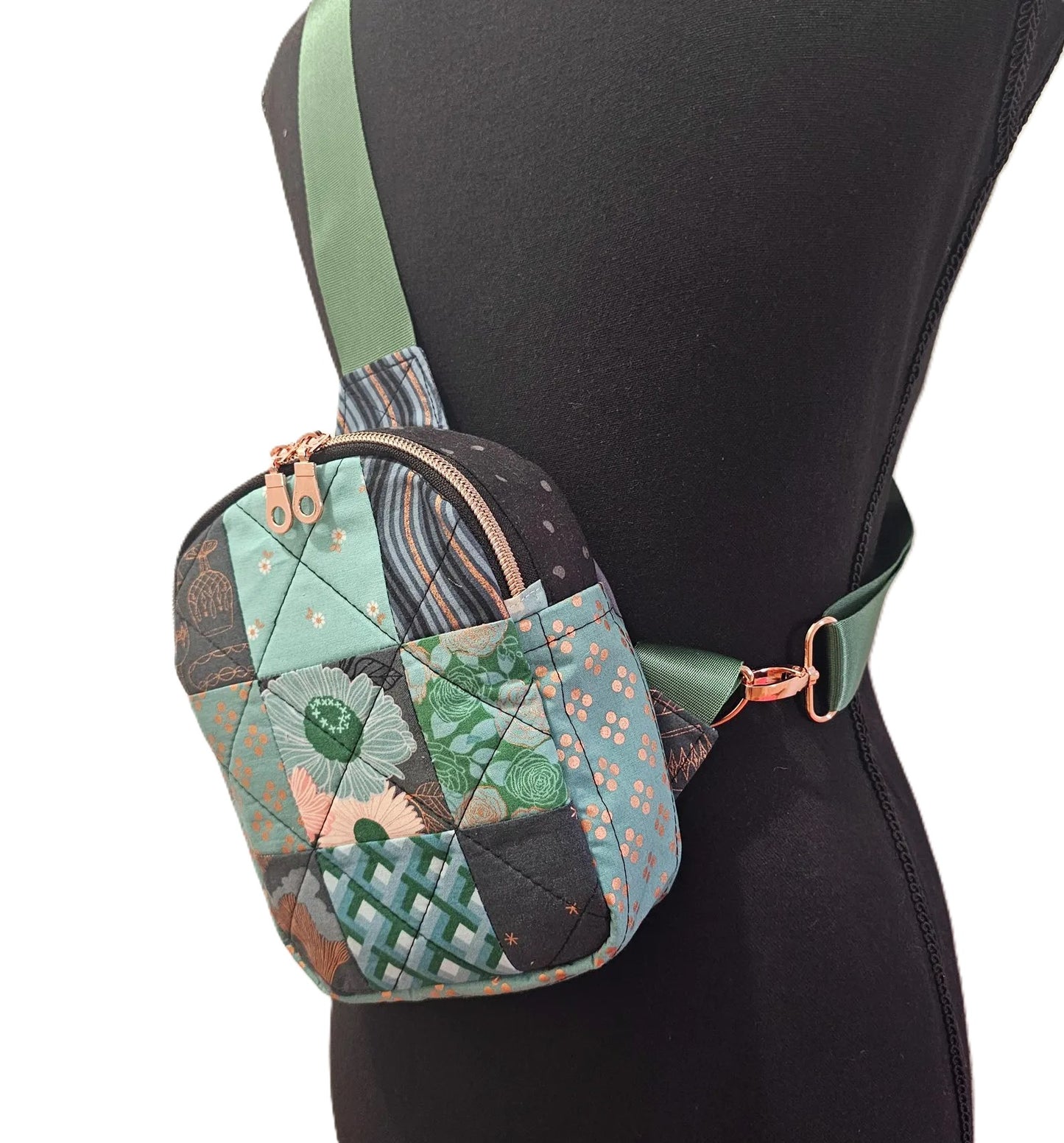 Mini Sling Backpack, Crossbody Backpack, Patchwork Purse, Ruby Star Society, Gift for Girls, Christmas Gift, Elixir Mushrooms, Mav Sling