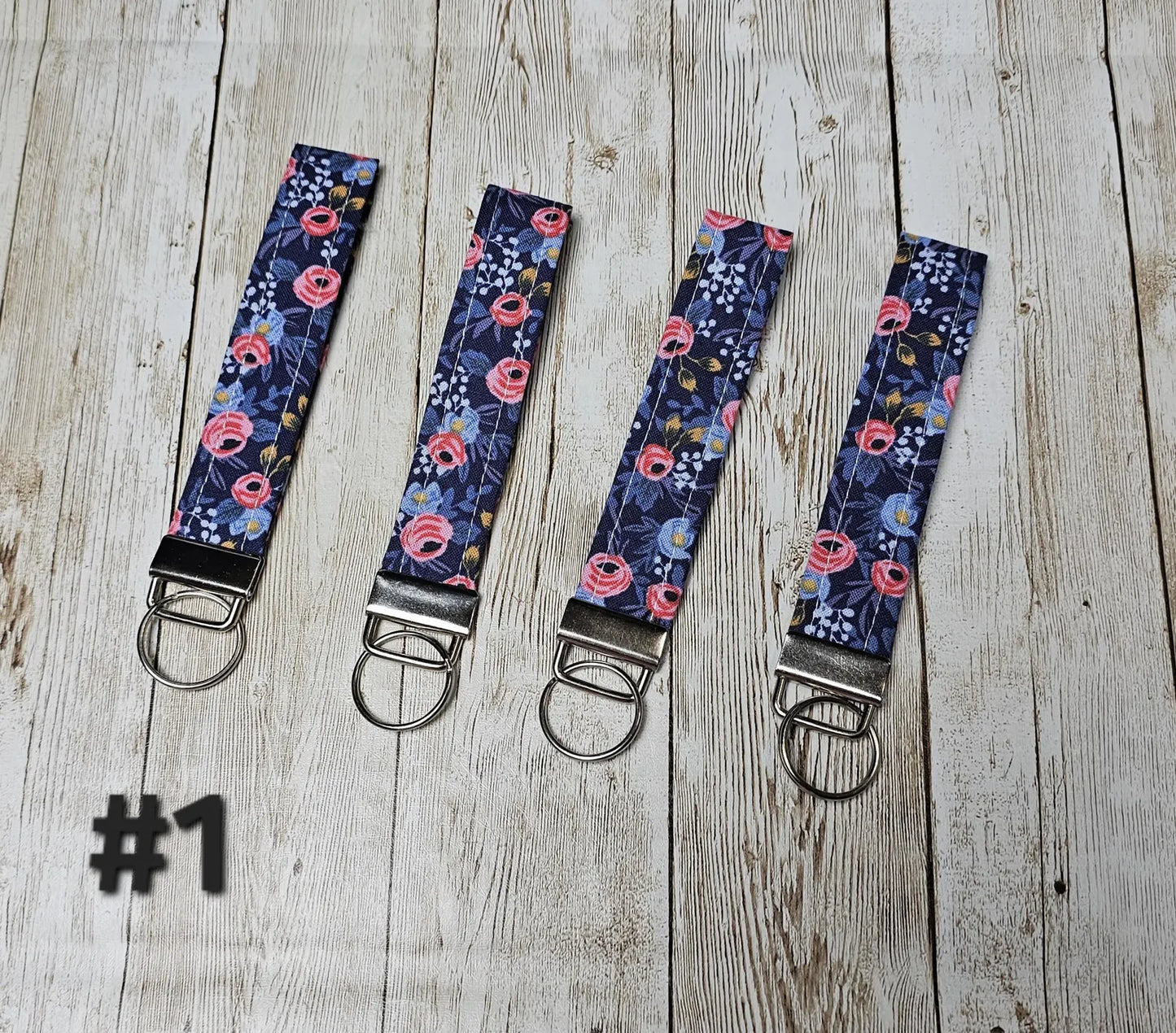 Key Fob Keychain, Keychain Wristlet, Floral Fabric Wristlet, Key Wristlet, Fabric Keychain, Tiny Floral, Wristlet Keychain, Gift for Her