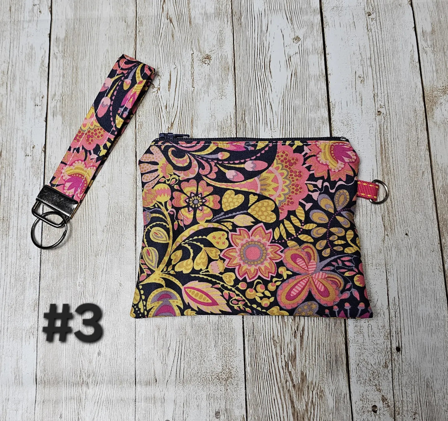 Key Fob Keychain, Keychain Wristlet, Floral Fabric Wristlet, Key Wristlet, Fabric Keychain, Tiny Floral, Wristlet Keychain, Gift for Her
