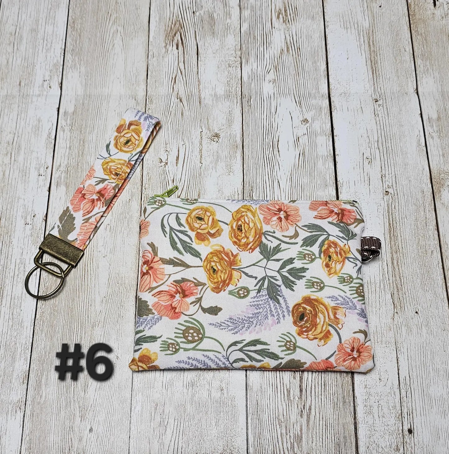 Key Fob Keychain, Keychain Wristlet, Floral Fabric Wristlet, Key Wristlet, Fabric Keychain, Tiny Floral, Wristlet Keychain, Gift for Her