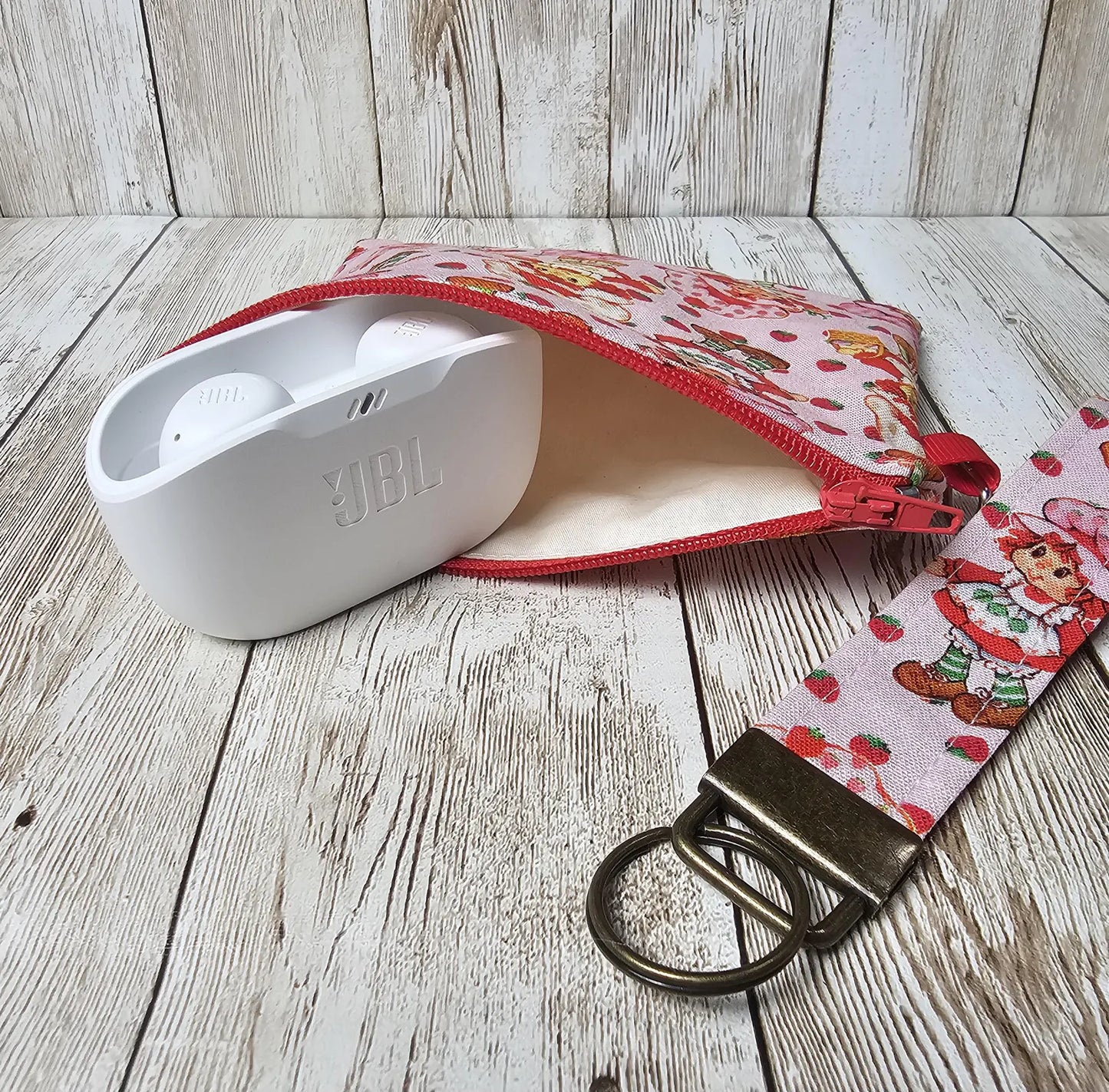 Small Fabric Zipper Pouch, Purse organizer, Tiny Floral Pouch, Handmade Lined Zipper Pouch, Gift Card Bag, Floral Bag, Tiny Floral Pouch