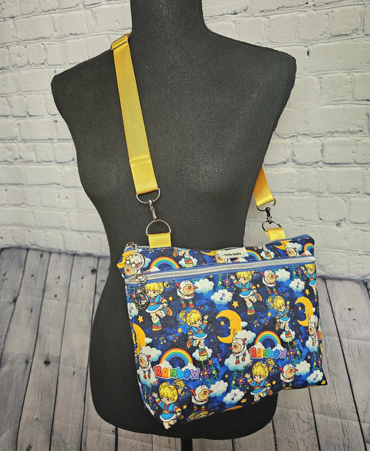 Crossbody Purse, Vintage Rainbow Brite, Gift for Girls, Christmas Gift, Rainbow Brite Gift, 1980s Gift, Rainbow Brite Crossbody