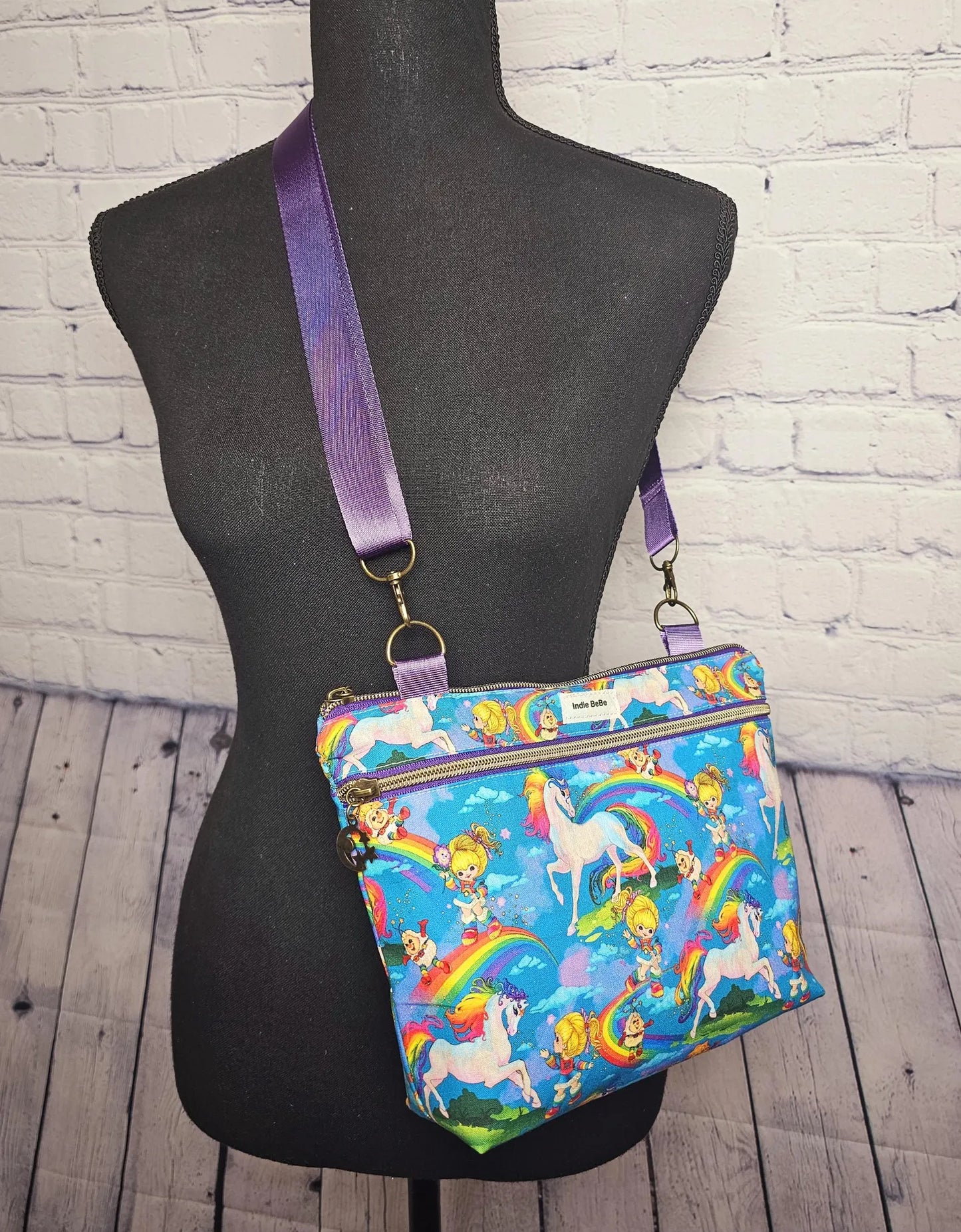 Crossbody Purse, Vintage Rainbow Brite, Gift for Girls, Christmas Gift, Rainbow Brite Gift, 1980s Gift, Rainbow Brite Crossbody