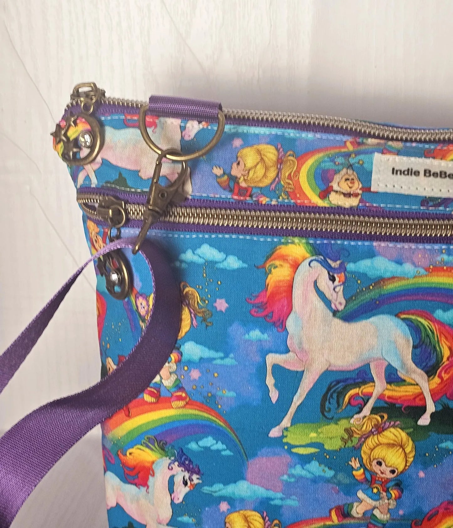 Crossbody Purse, Vintage Rainbow Brite, Gift for Girls, Christmas Gift, Rainbow Brite Gift, 1980s Gift, Rainbow Brite Crossbody