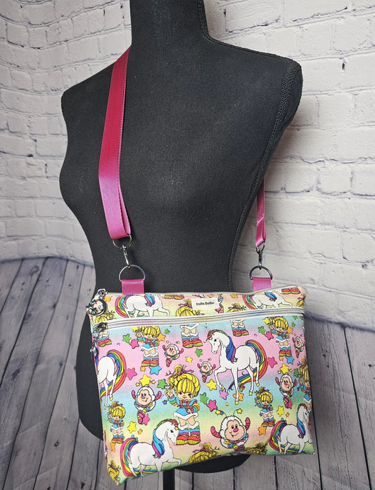 Crossbody Purse, Vintage Rainbow Brite, Gift for Girls, Christmas Gift, Rainbow Brite Gift, 1980s Gift, Rainbow Brite Crossbody