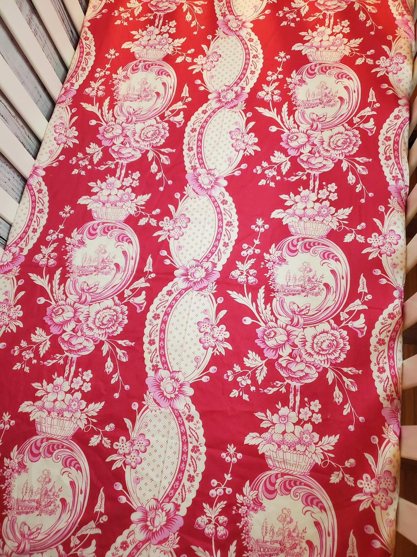 Crib Bedding, Pink Floral, Shabby Chic Crib Sheet, Crib Sheet Boho, Nursery Bedding, Nursery Decor, Baby Shower Gift, Floral Crib Bedding