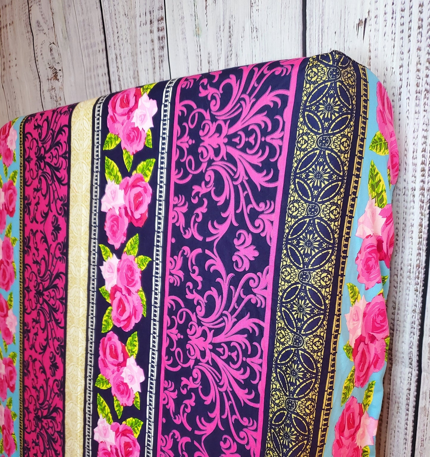 Crib Bedding, Pink Floral Crib Sheet, Crib Sheet Boho, Nursery Bedding, Nursery Decor, Baby Shower Gift, Floral Crib Bedding, Pink and Navy