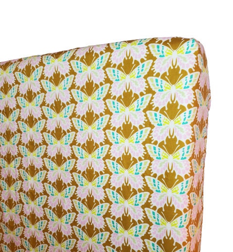 Crib Bedding, Bohemian Crib Sheet, Crib Sheet, Crib Sheet Boho, Nursery Bedding, Nursery Decor, Baby Shower Gift, Boho Butterfly Crib Sheet