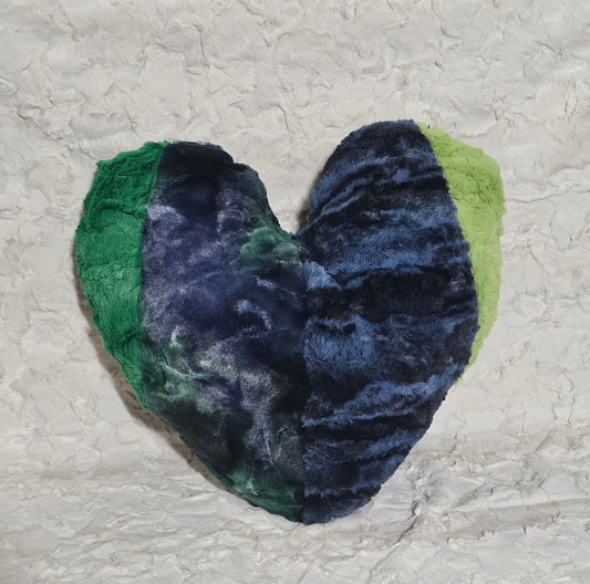 Patchwork Pillow, Heart Pillow Plushy, Gift for Girls, Tie Dye Heart Pillow, Boho Valentine Gift, Heart Surgery Pillow,  Heart Cushion