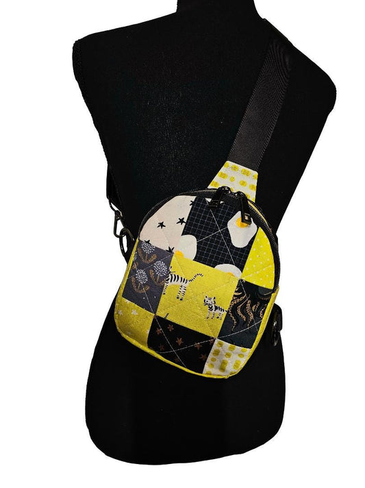 Mini Sling Backpack, Crossbody Backpack, Patchwork Purse, Ruby Star Society, Gift for Girls, Christmas Gift, Ruby Star Society Darlings, Mav Sling