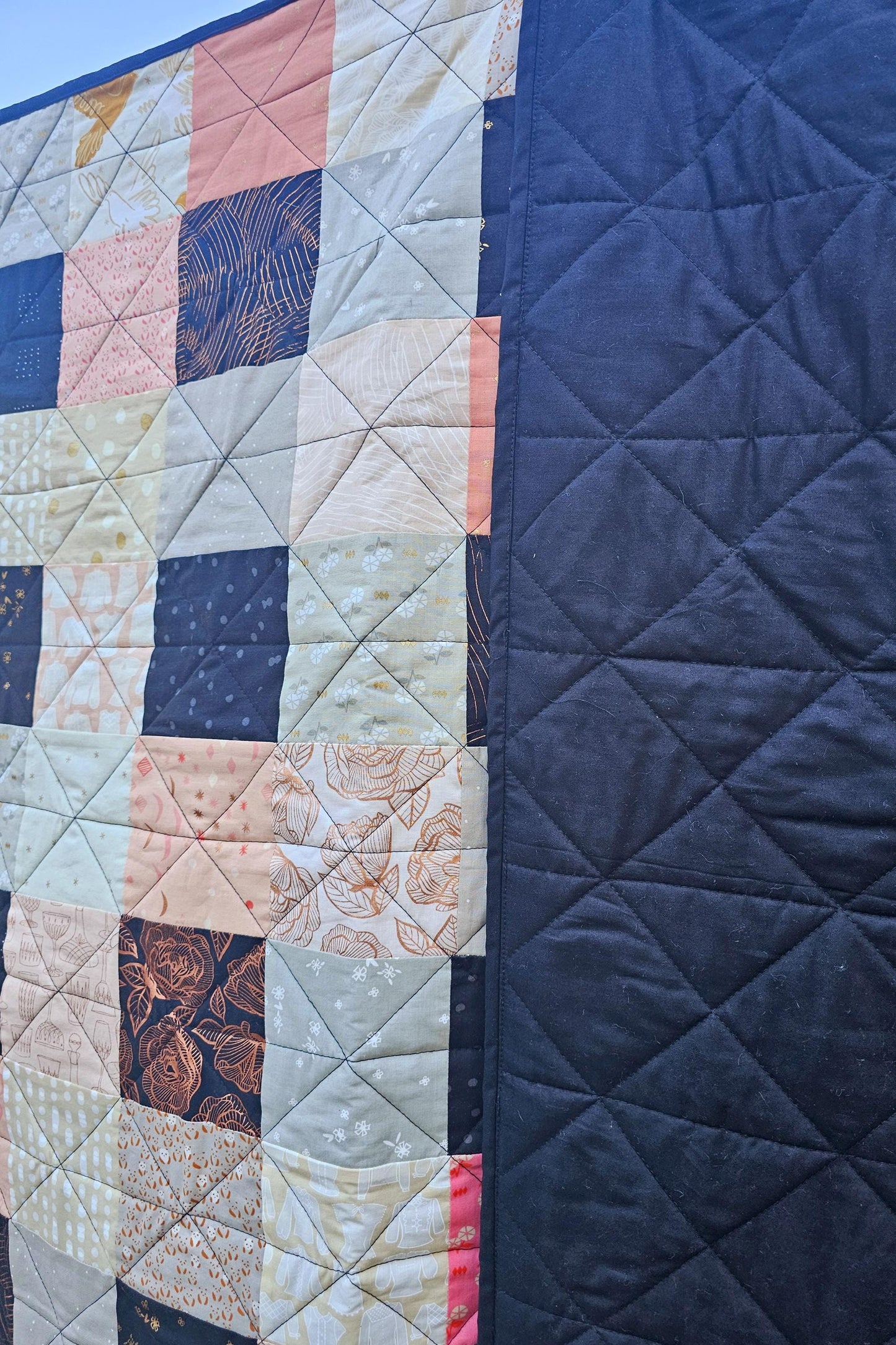 Handmade Quilt, Ruby Star Society Quilt, Throw Quilt, Lap Quilt, Patchwork Quilt, Dorm Room Quilt, Handmade Gift for Girls, Christmas Gift