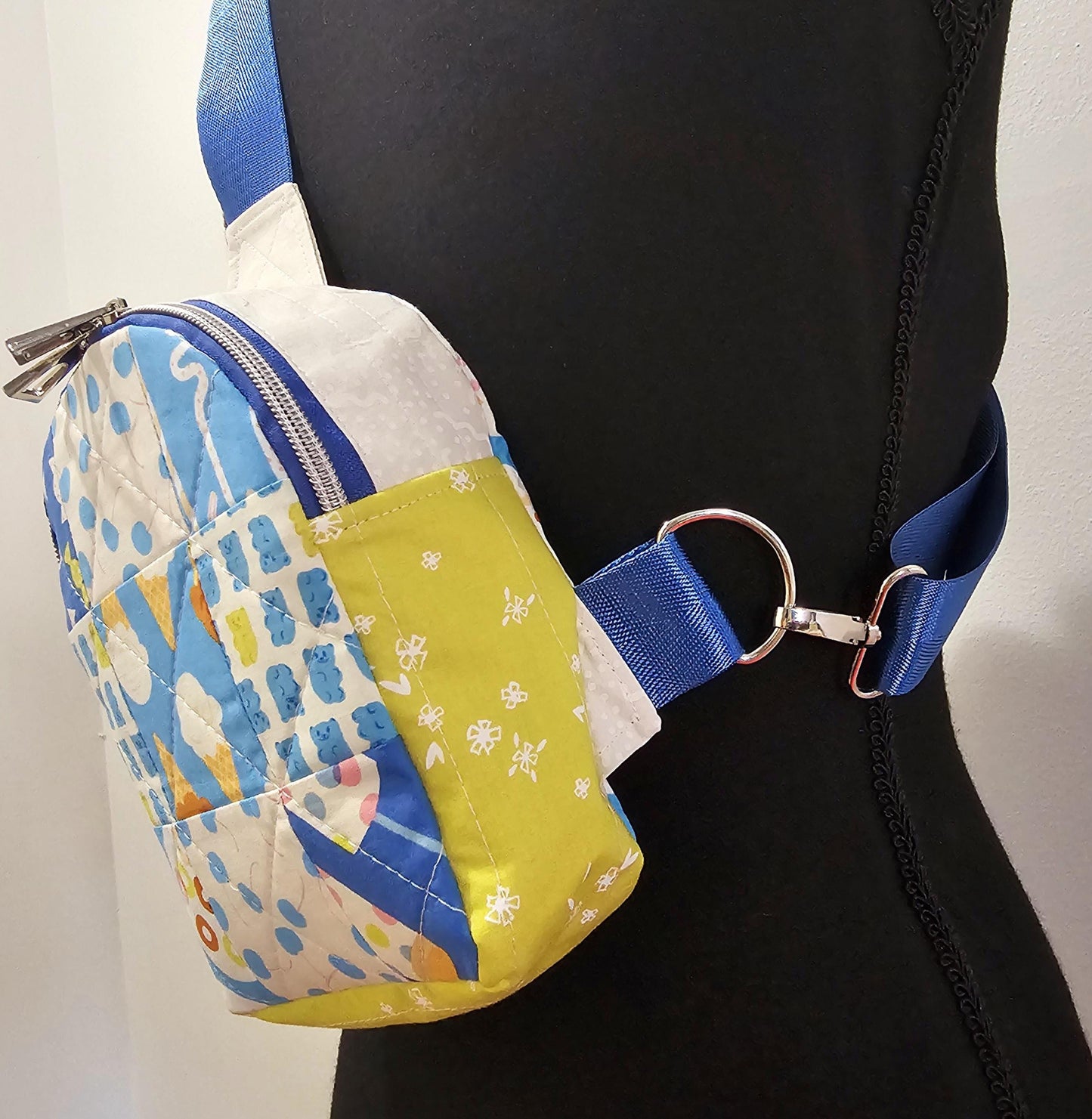 Mini Sling Backpack, Crossbody Backpack, Patchwork Purse, Ruby Star Society, Gift for Girls, Christmas Gift, Sugar Cone, Candy Bag Mav Sling