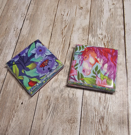 OOP Tula Pink Pinkerville Mini Charm Packs, Fabric Squares, Destash Fabric, Scrap Pack, 100 Quilt Blocks, Out Of Print, Moda Fabric, Unicorn