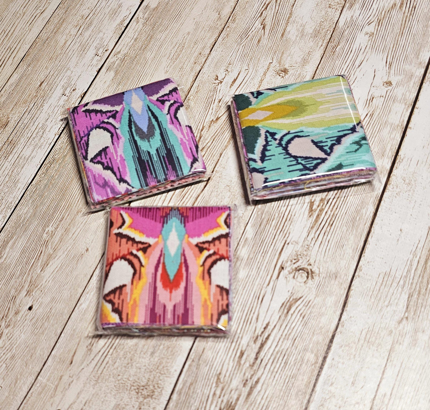OOP Tula Pink Eden Mini Charm Packs, Fabric Squares, Destash Fabric, Scrap Pack, 100 Quilt Blocks, Out Of Print, Moda Fabric, Tiger