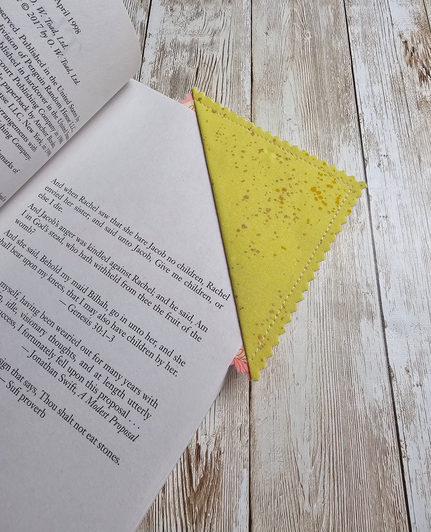 Handmade Fabric Bookmark – Back to School Supplies – Perfect for Kids, Teens, Teachers