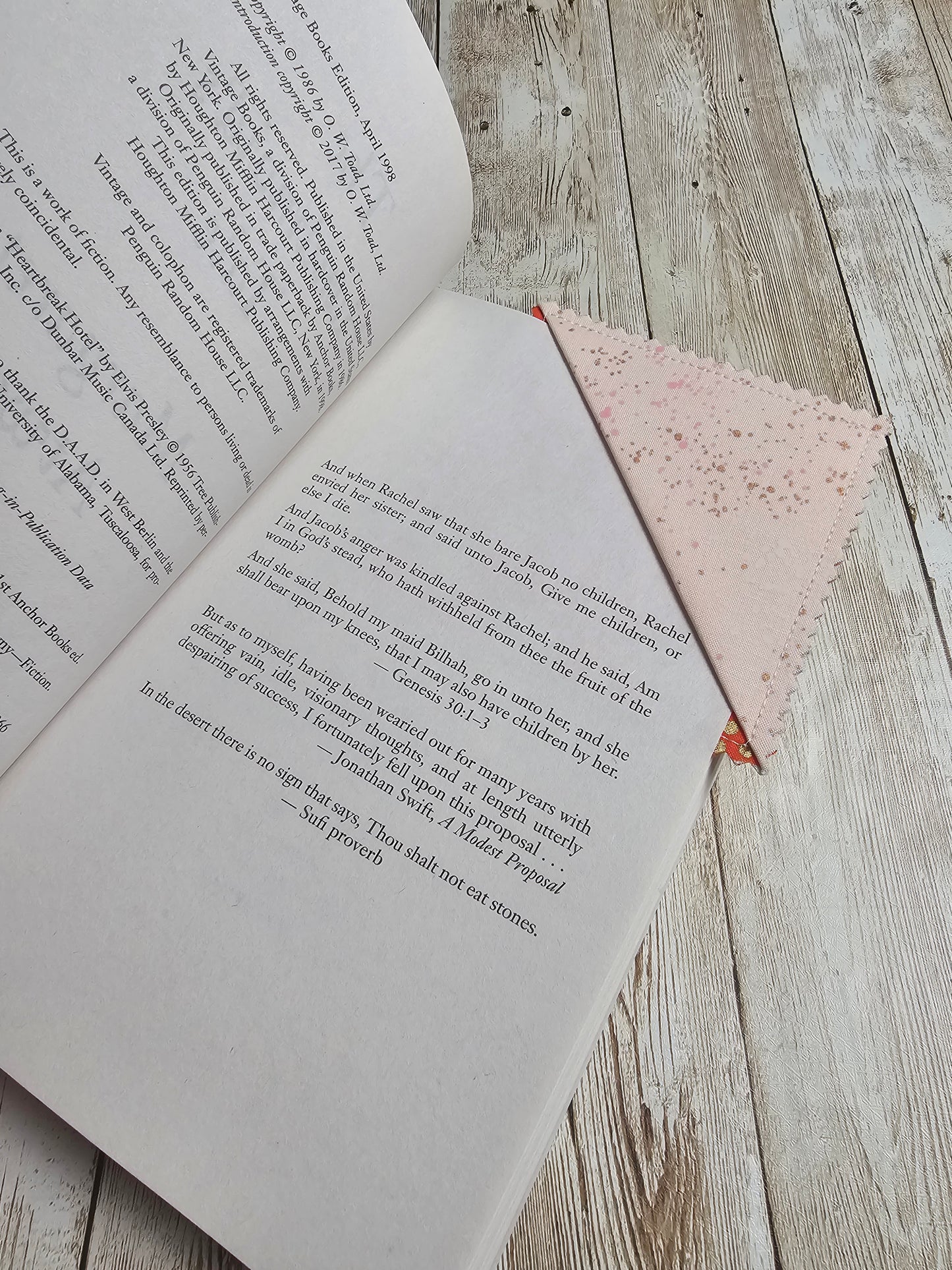 Handmade Fabric Bookmark – Back to School Supplies – Perfect for Kids, Teens, Teachers